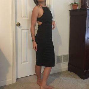 NWOT little black dress midi bodycon